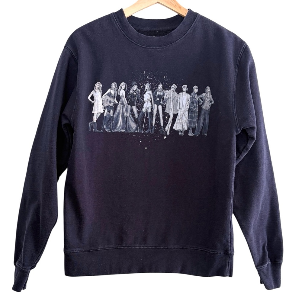 Taylor Swift Eras Midnights Sweatshirt Navy Blue Official Merch Swiftie Size S